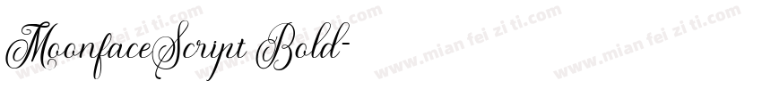 MoonfaceScript Bold字体转换